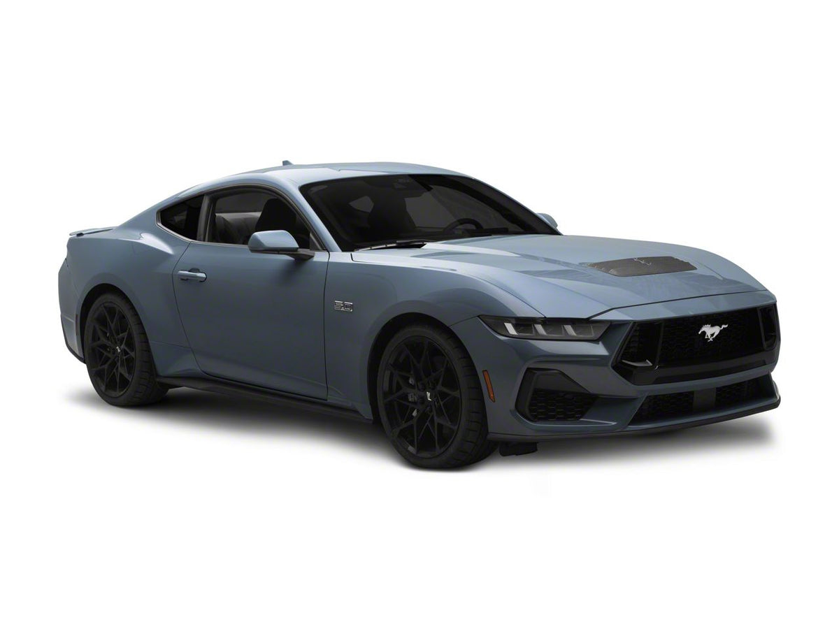 MMD Hood Vent; Matte Carbon Fiber (24-26 Mustang GT, Dark Horse)