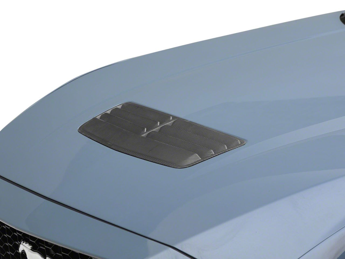 MMD Hood Vent; Matte Carbon Fiber (24-26 Mustang GT, Dark Horse)