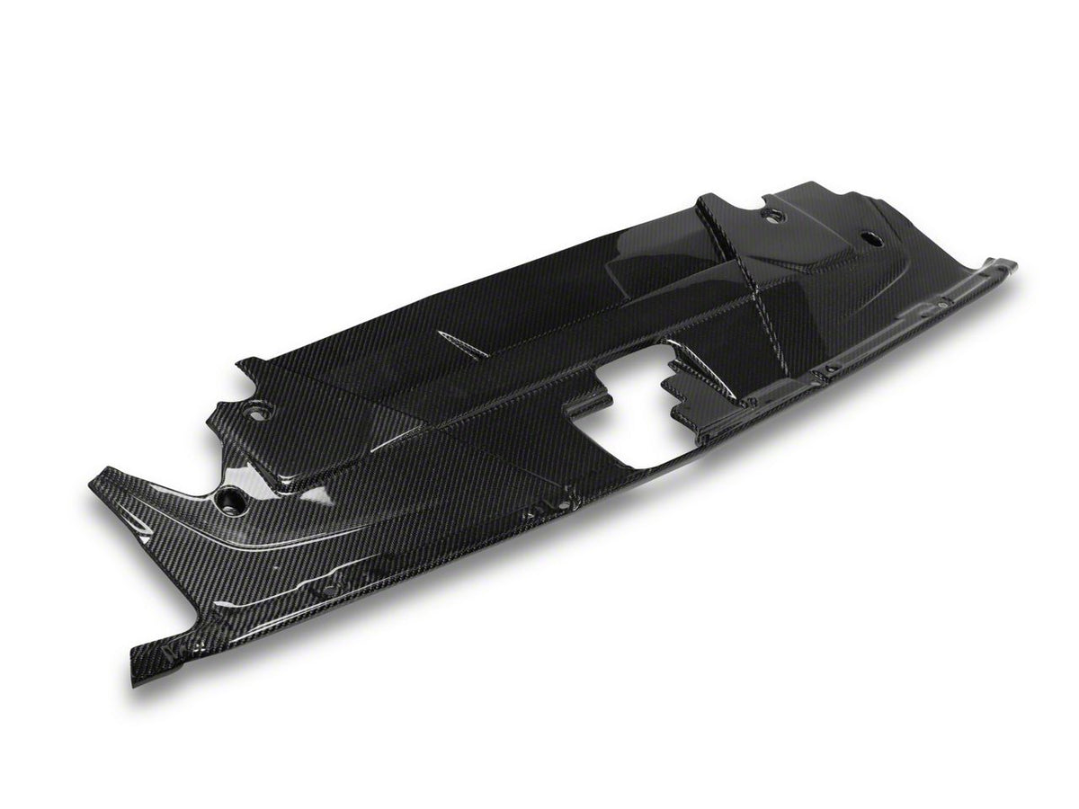 MMD Radiator Cover; Carbon Fiber (24-26 Mustang)