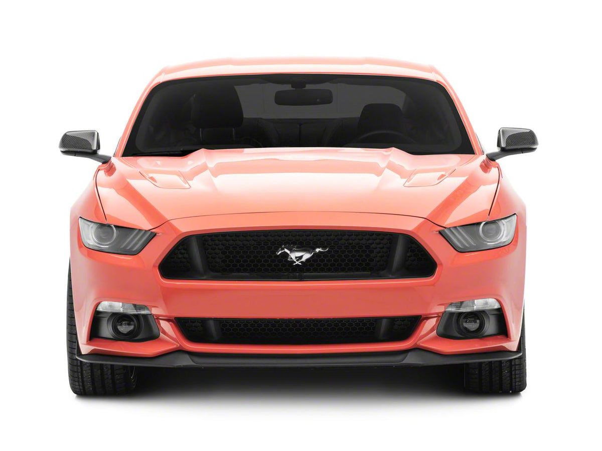 MMD Side Mirror Covers with Light Cutout; Carbon Fiber (15-26 Mustang)