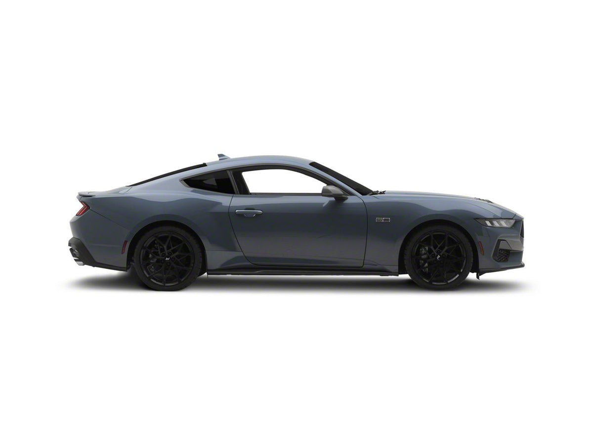 MMD Side Skirts; Carbon Fiber (24-26 Mustang)