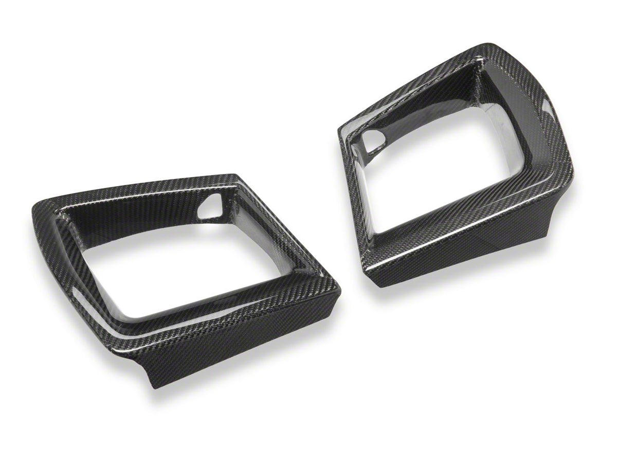 MMD Upper Grille Vent Trim; Carbon Fiber (24-26 Mustang GT)