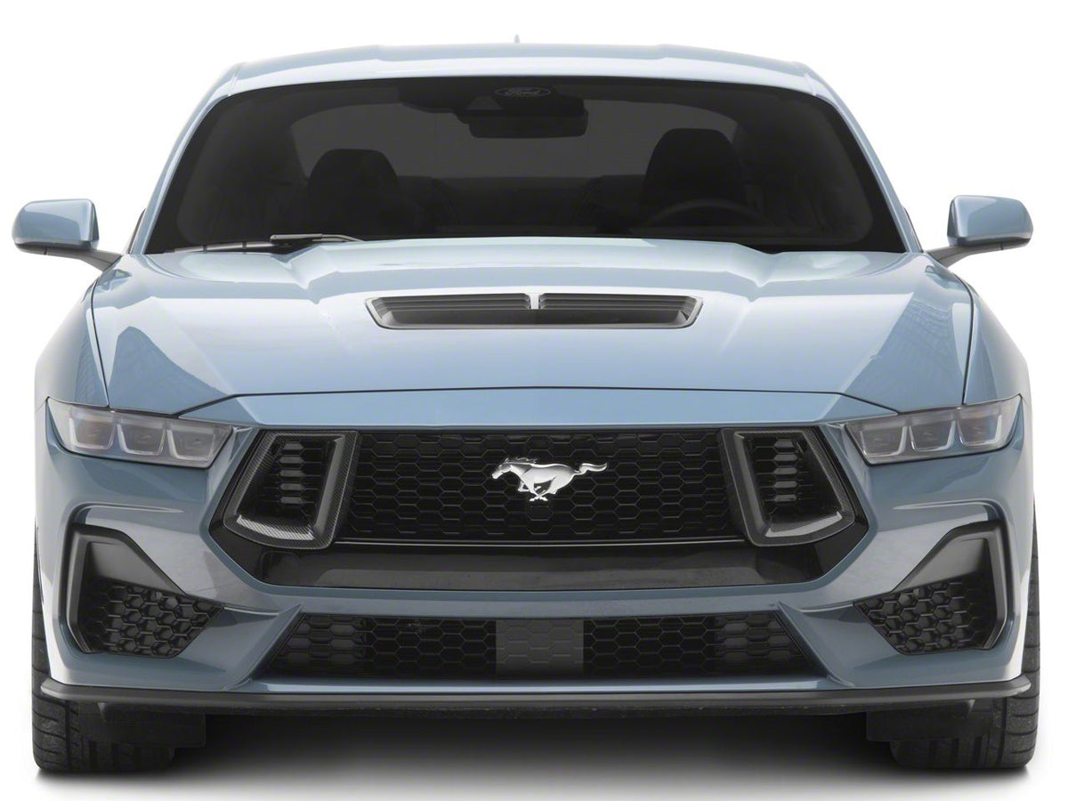MMD Upper Grille Vent Trim; Carbon Fiber (24-26 Mustang GT)