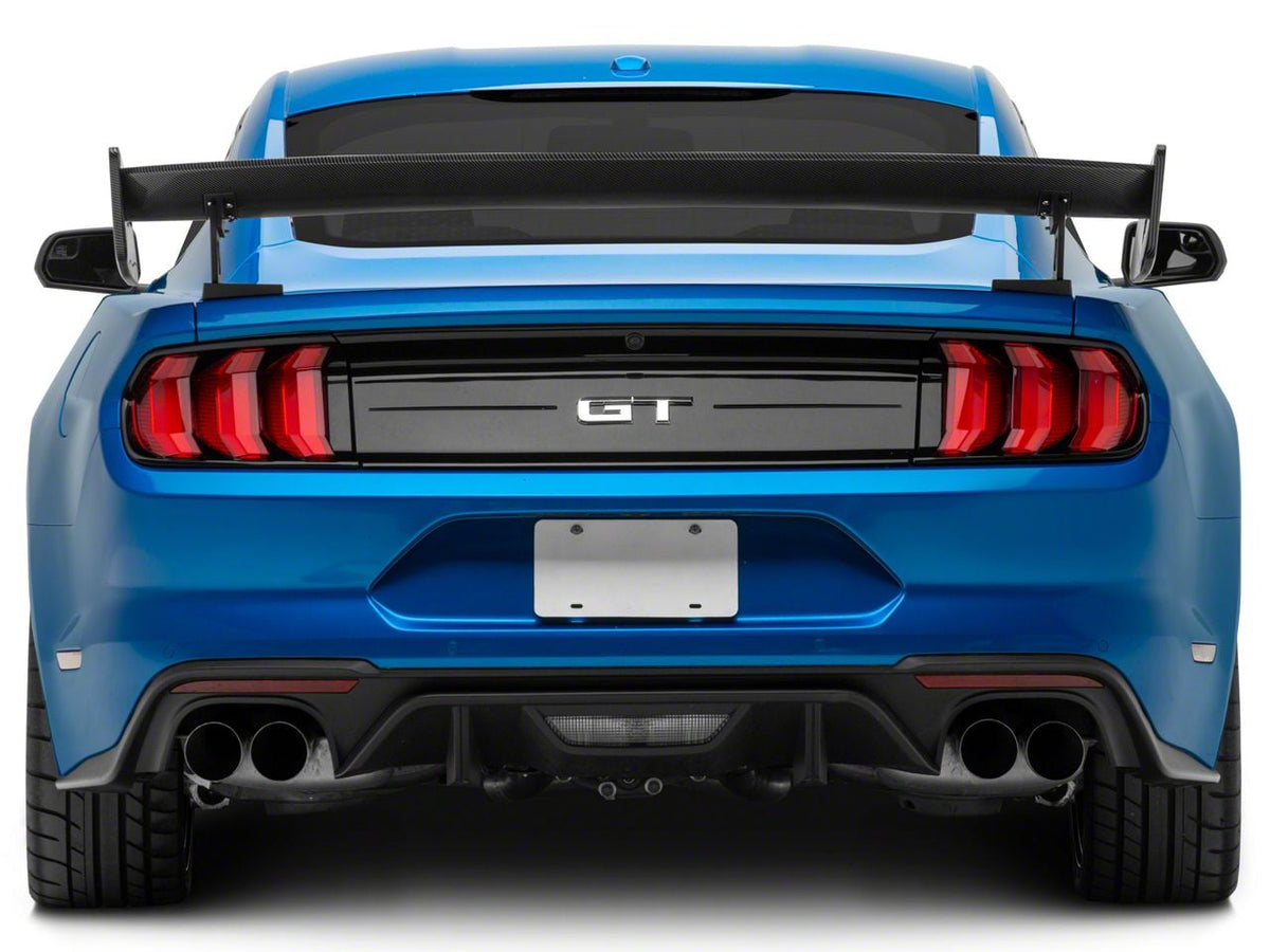 MP Concepts GT500 Track Pack Style Rear Spoiler; Carbon Fiber Appearance (15-23 Mustang Fastback)
