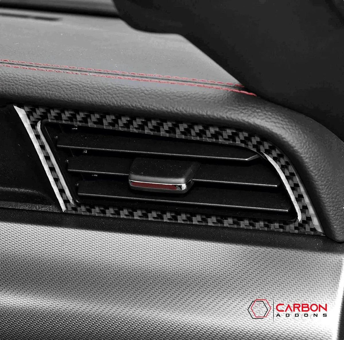 Carbon Fiber AC Outlet Trim Overlays for Mustang 2015-2023