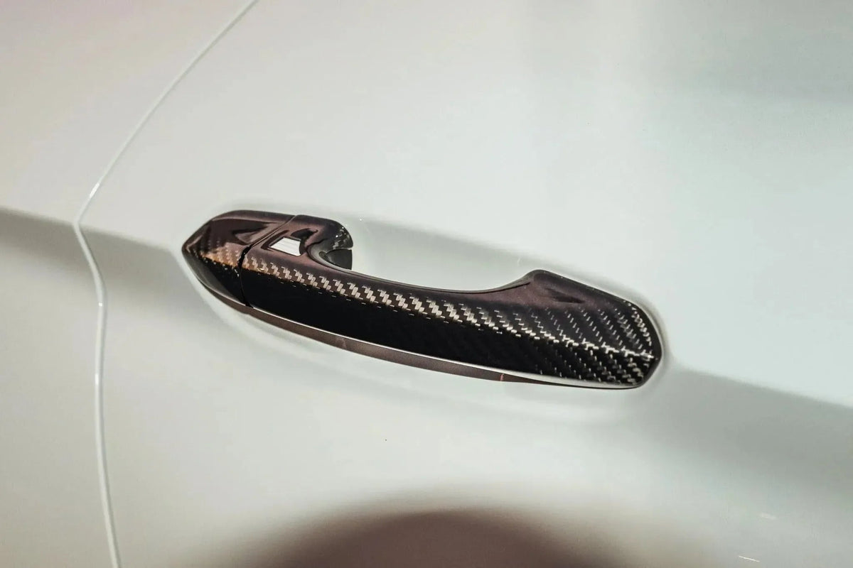 Carbon Fiber Exterior Door Handle Covers for Mustang 2015-2023