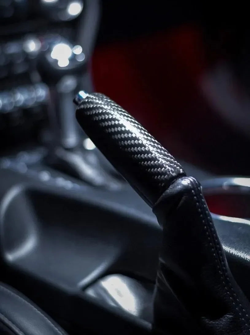 Carbon Fiber Hand Brake Handle for Mustang 2015-2023