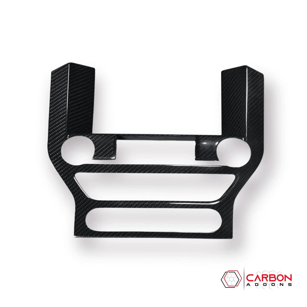 Carbon Fiber Infotainment Radio Trim Cover for Mustang 2015-2023