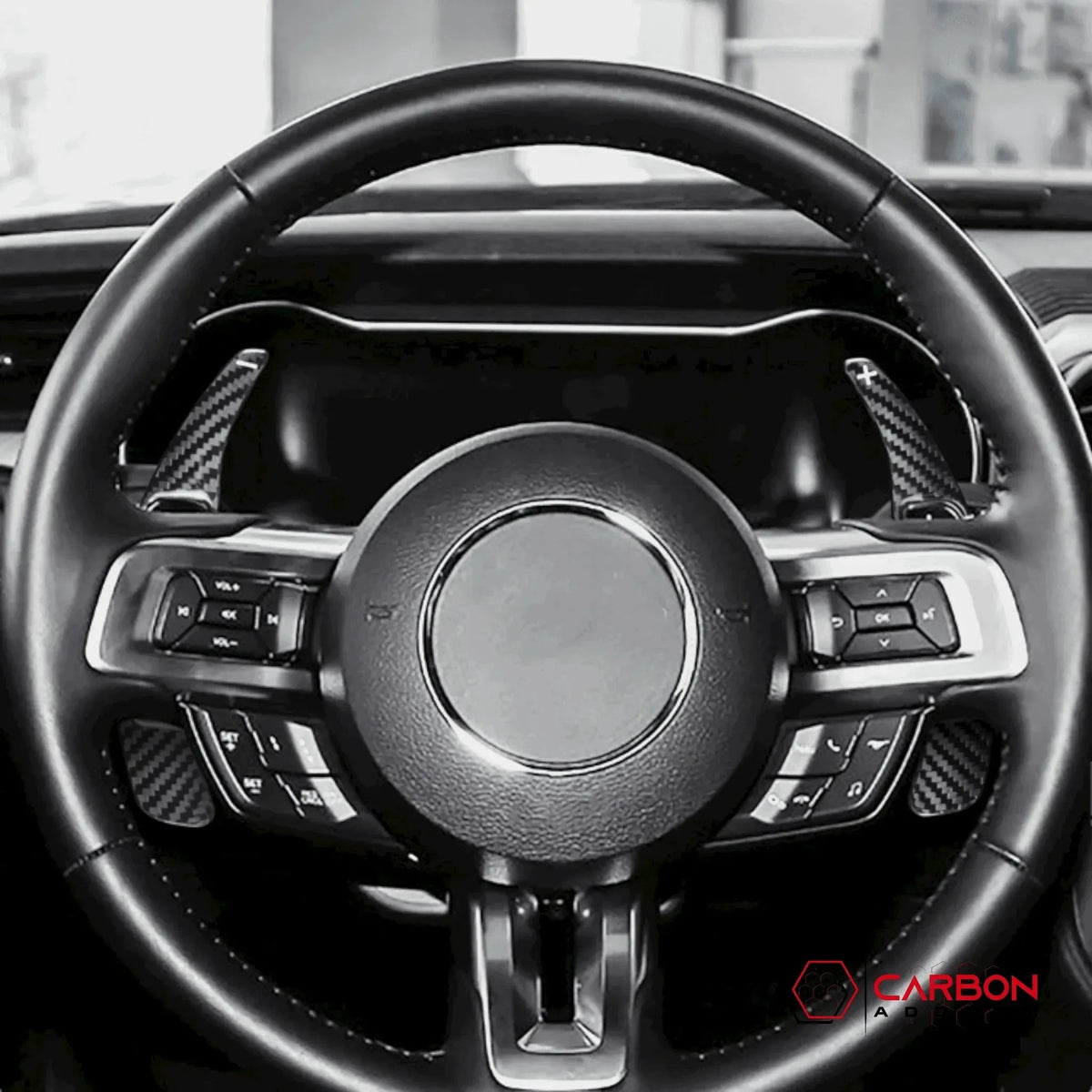 Carbon Fiber Paddle Shifter Extensions for Mustang 2015-2023