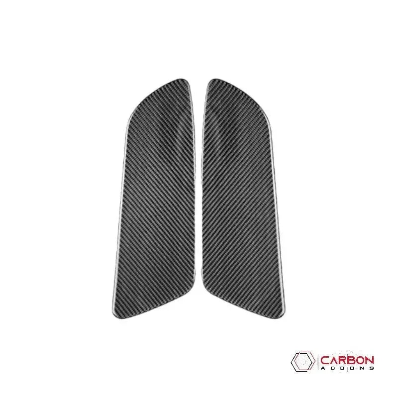 Carbon Fiber Rear Seat Side Panel Trim Overlay for 2015–2023 Ford Mustang