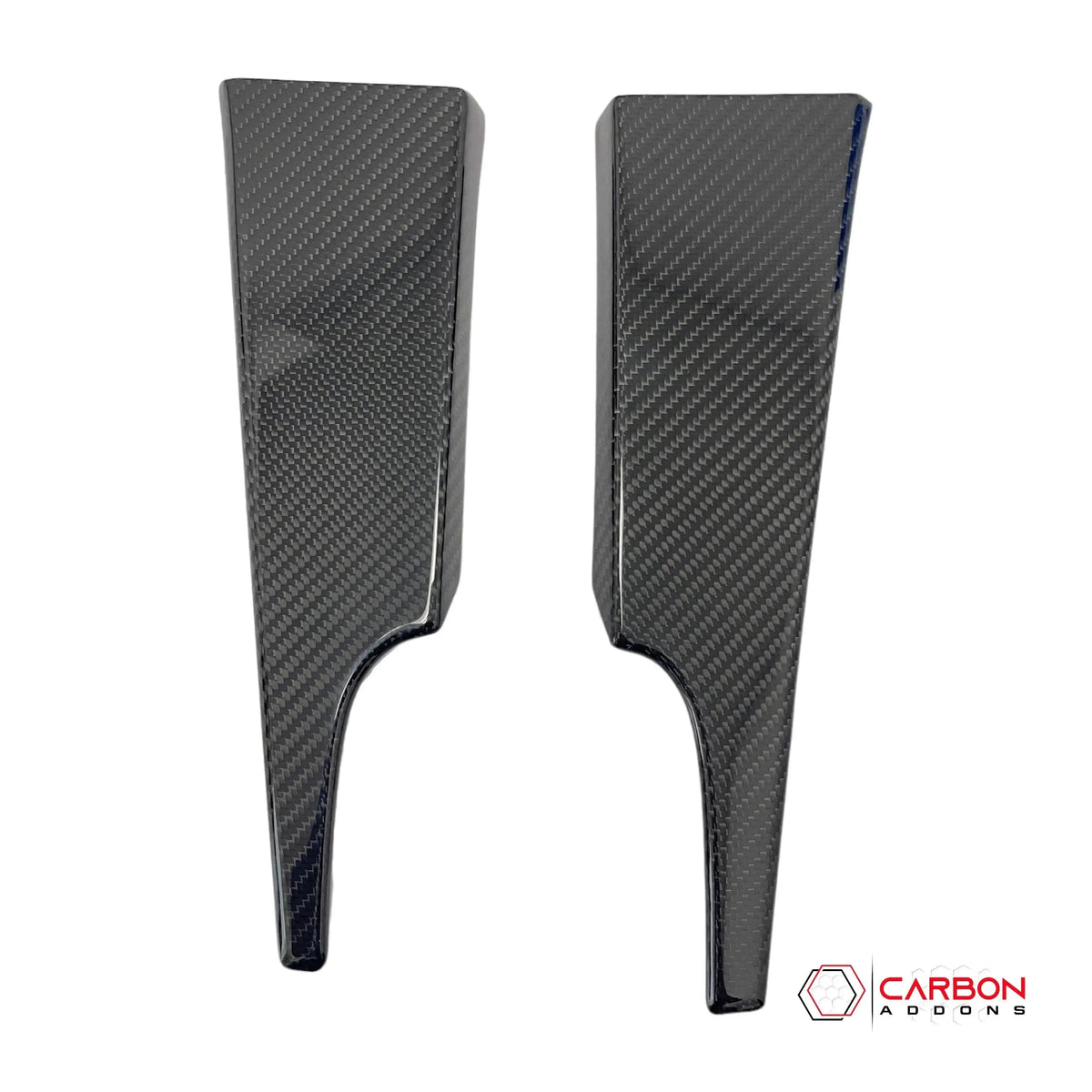 Hard Carbon Fiber Dash Lower Side Trim Covers for 2015–2023 Ford Mustang