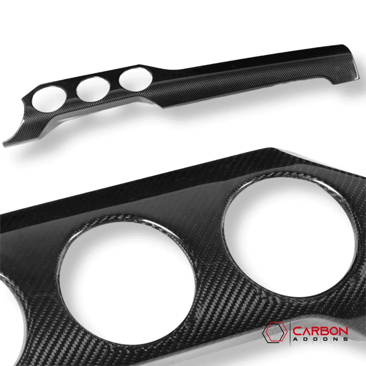 Hard Carbon Fiber Dashboard Cover For Mustang 2015-2023