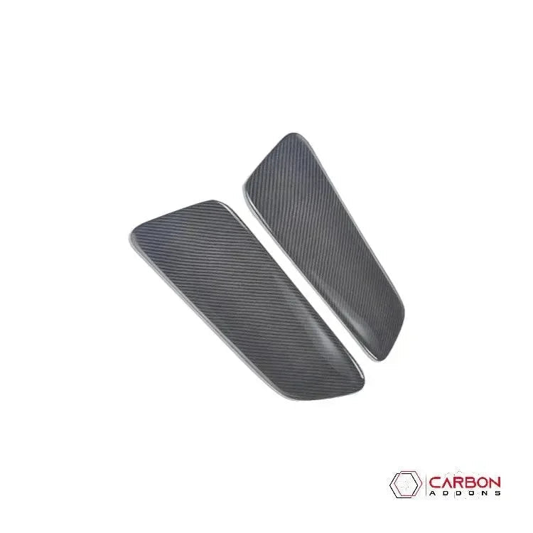 Hard Carbon Fiber Rear Seat Side Trim Covers for 2015–2023 Ford Mustang