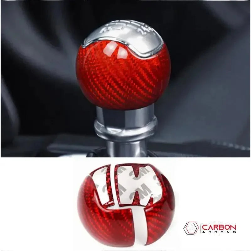 Real Carbon Fiber Manual Shift Knob Cover for 2015–2025 Ford Mustang
