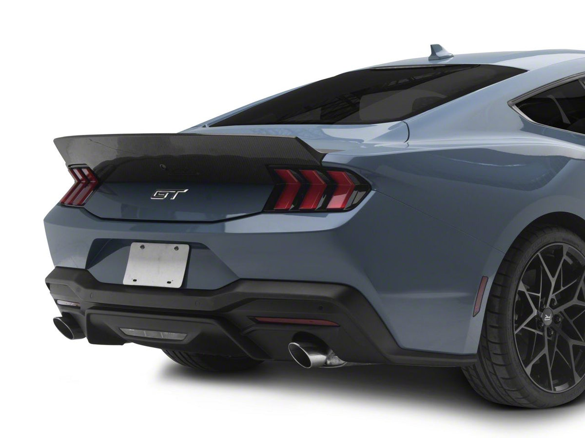 EOS Performance Ducktail Integrated Rear Spoiler; Carbon Fiber (24-26 Mustang Fastback)