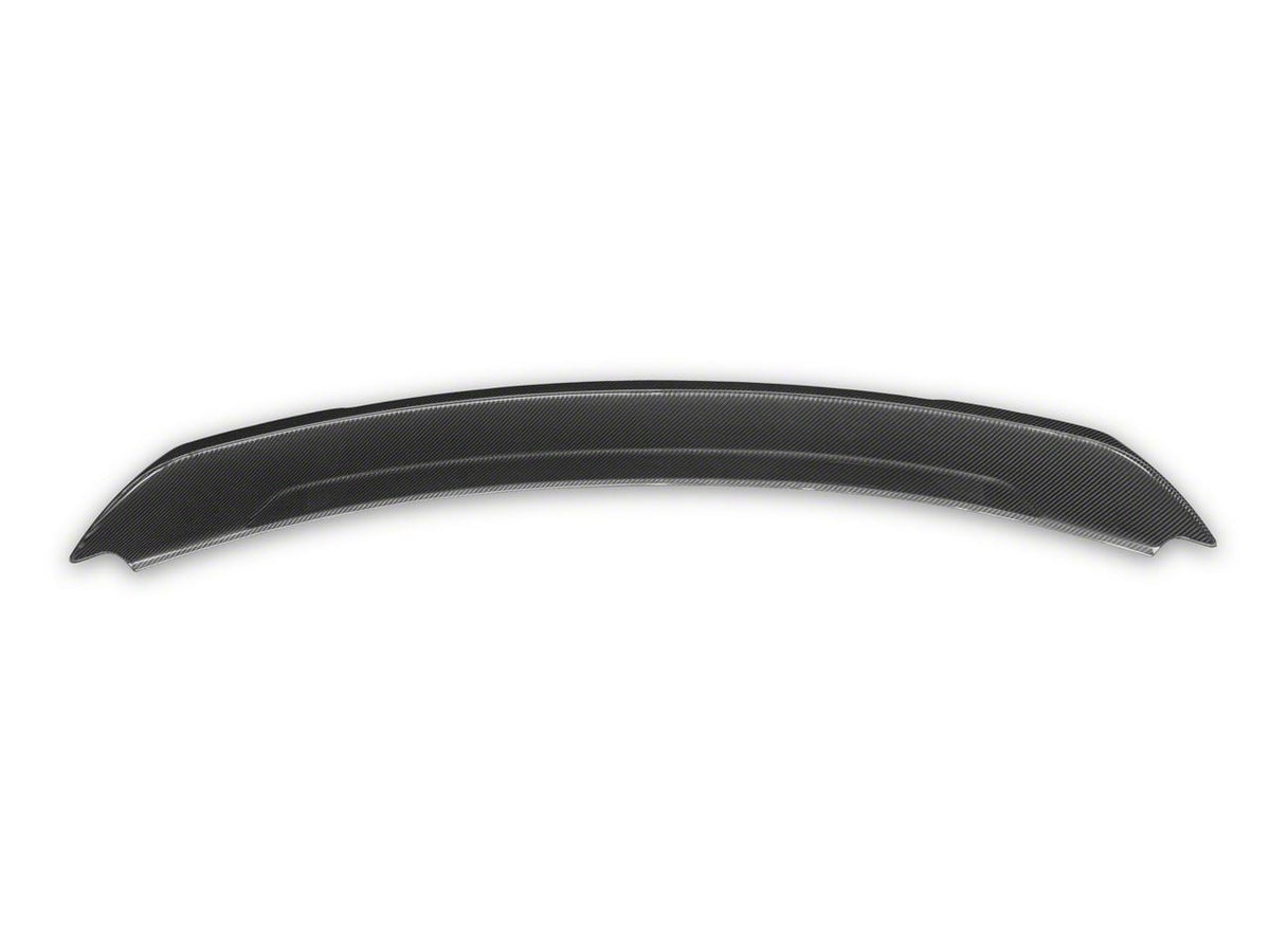GT350 Track Pack Style Rear Spoiler; Carbon Fiber (15-23 Mustang)