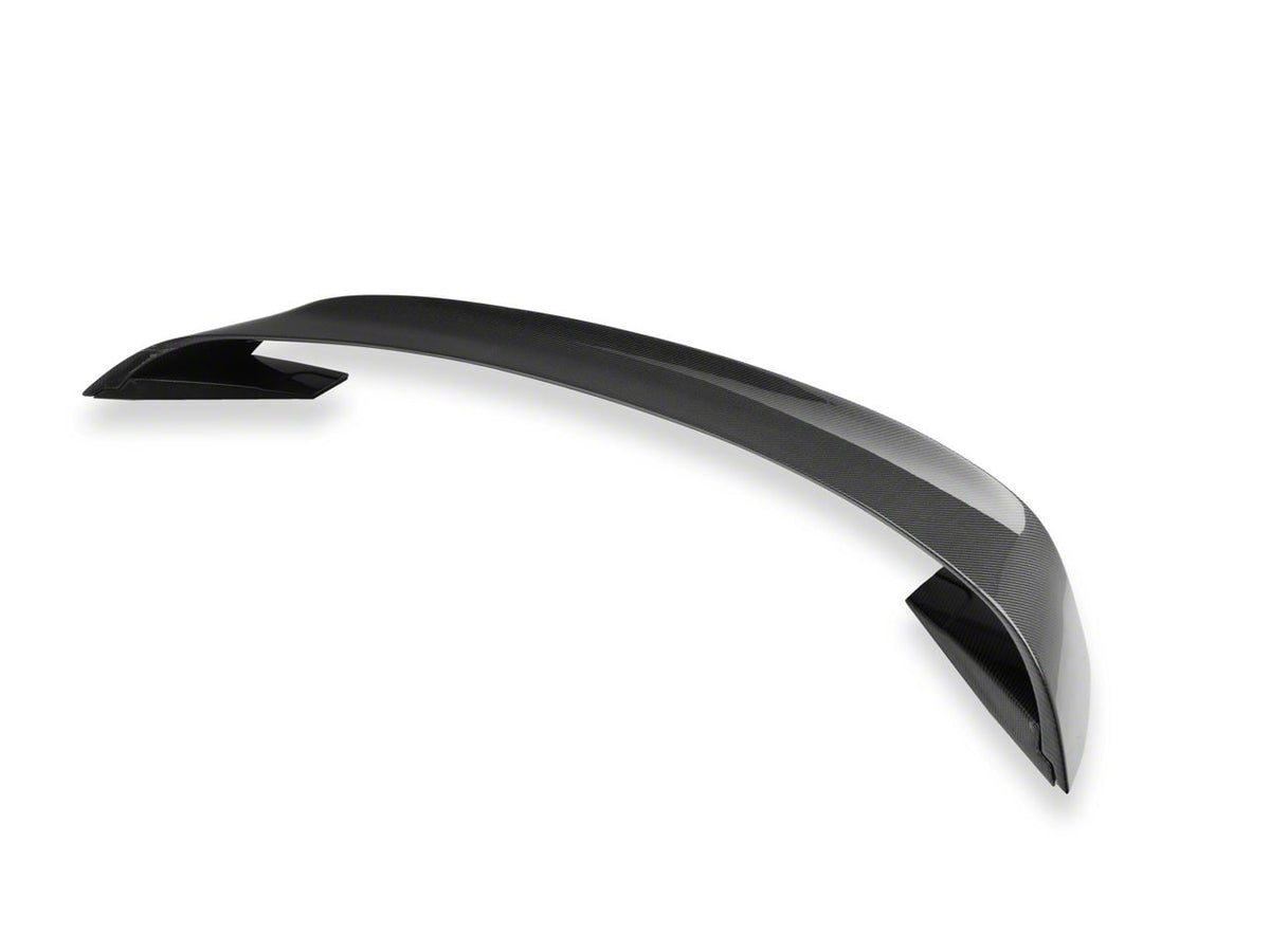 GT350R Style Rear Spoiler; Carbon Fiber (15-23 Mustang Fastback)