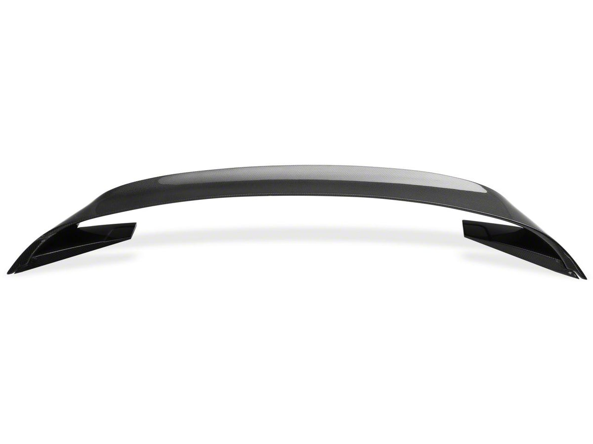 GT350R Style Rear Spoiler; Carbon Fiber (15-23 Mustang Fastback)