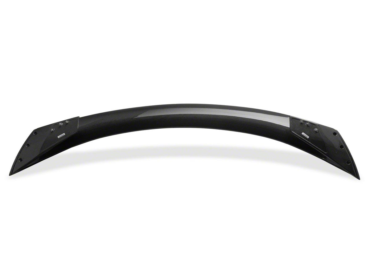 GT350R Style Rear Spoiler; Carbon Fiber (15-23 Mustang Fastback)