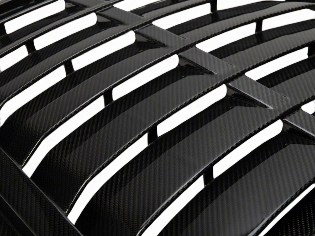 Hood Vent; Carbon Fiber (20-22 Mustang GT500)