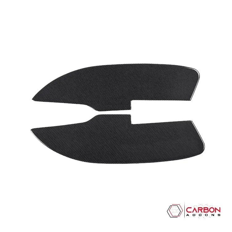 Real Carbon Fiber Interior Door Panel Overlay For 2015-2023 Dodge Challenger