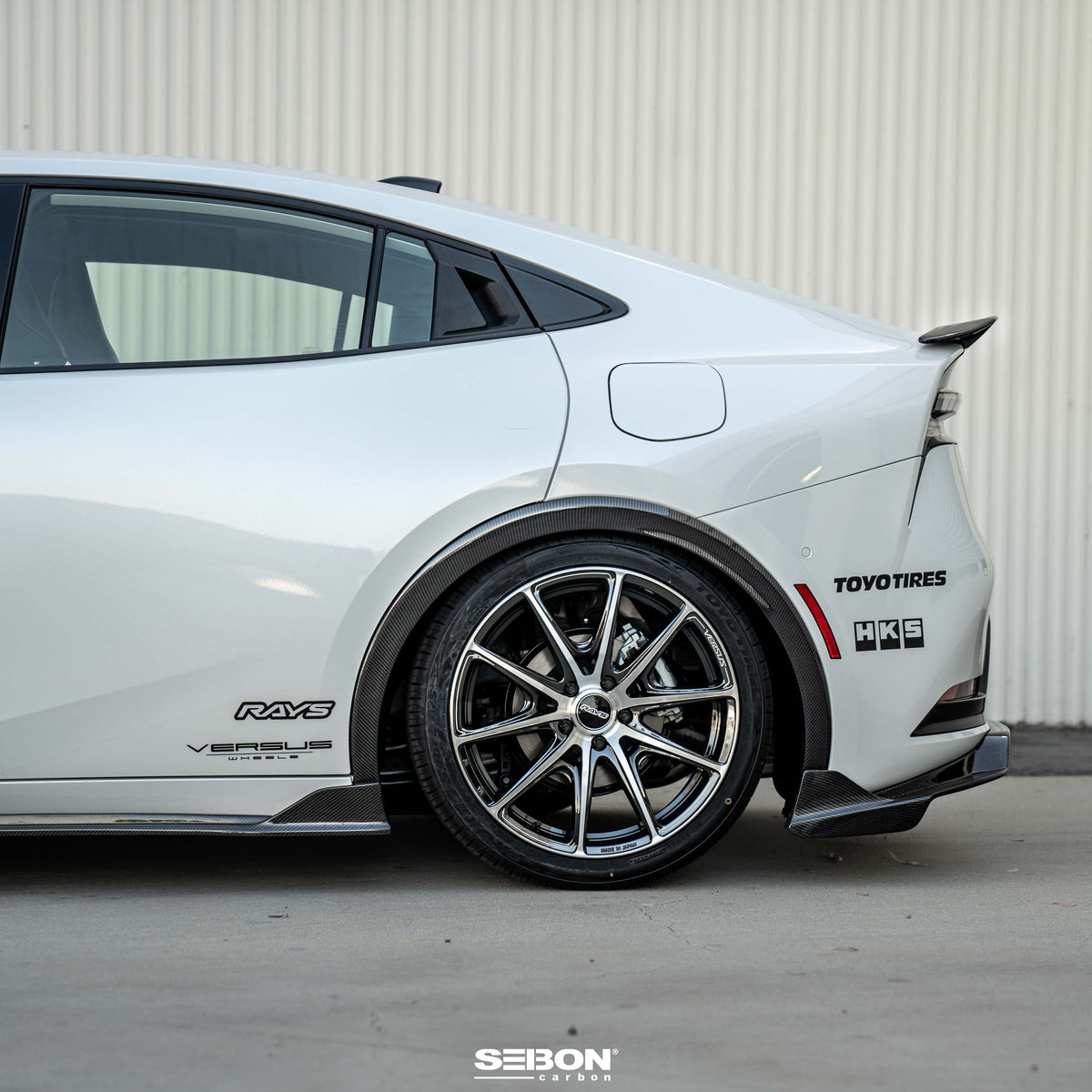 Carbon fiber Rear Fender Trims for 2023-2026 Toyota Prius