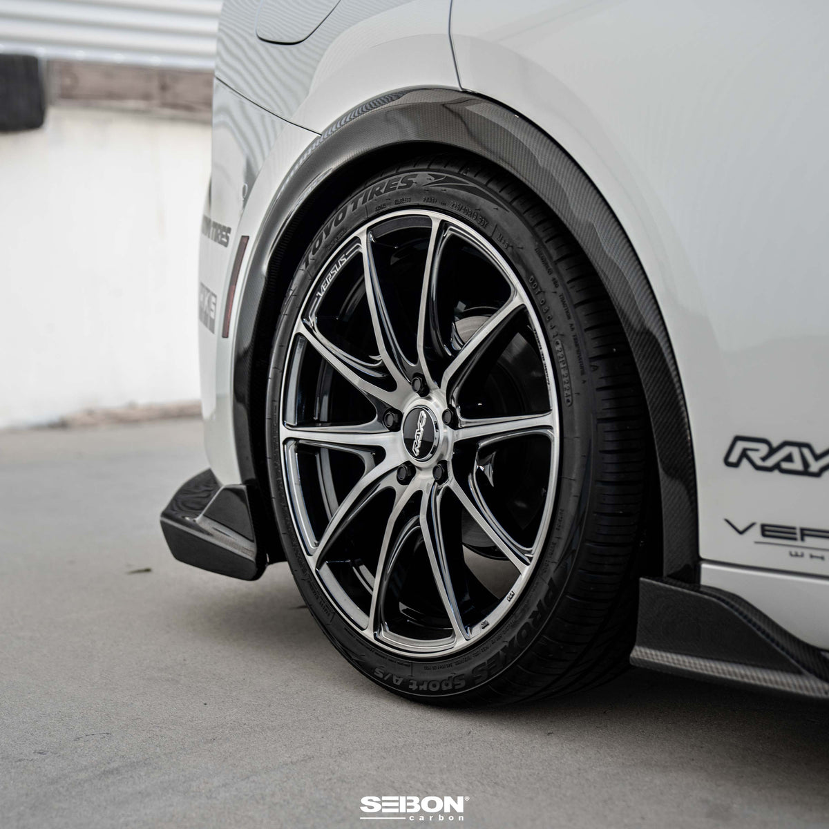 Carbon fiber Rear Fender Trims for 2023-2026 Toyota Prius