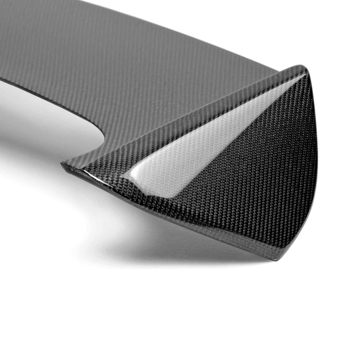 STI-Style Carbon Fiber rear spoiler for 2008-2014 Subaru WRX / STi Hatchback (shaved with no 3rd brake light)