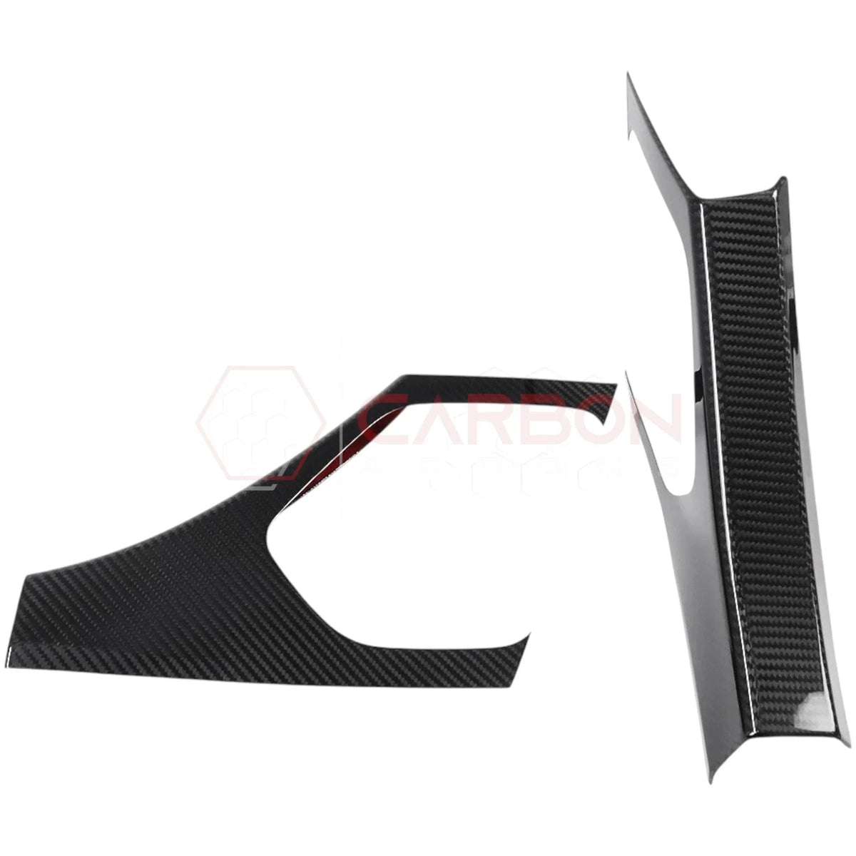 C8 Corvette Real Carbon Fiber Rear Door Sill Panel Covers | Interior Upgrade (2020-2027)