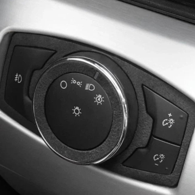 2015-23 Ford Mustang Alcantara Headlight Button Trim