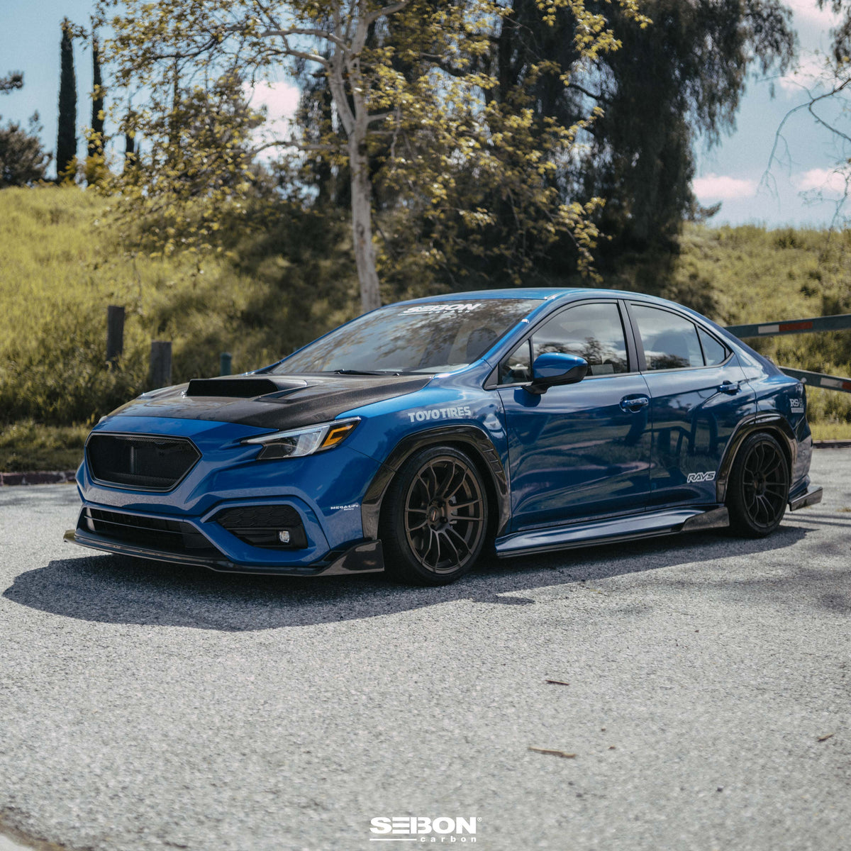 MB-Style Carbon Fiber side skirts for 2022-2026 Subaru WRX