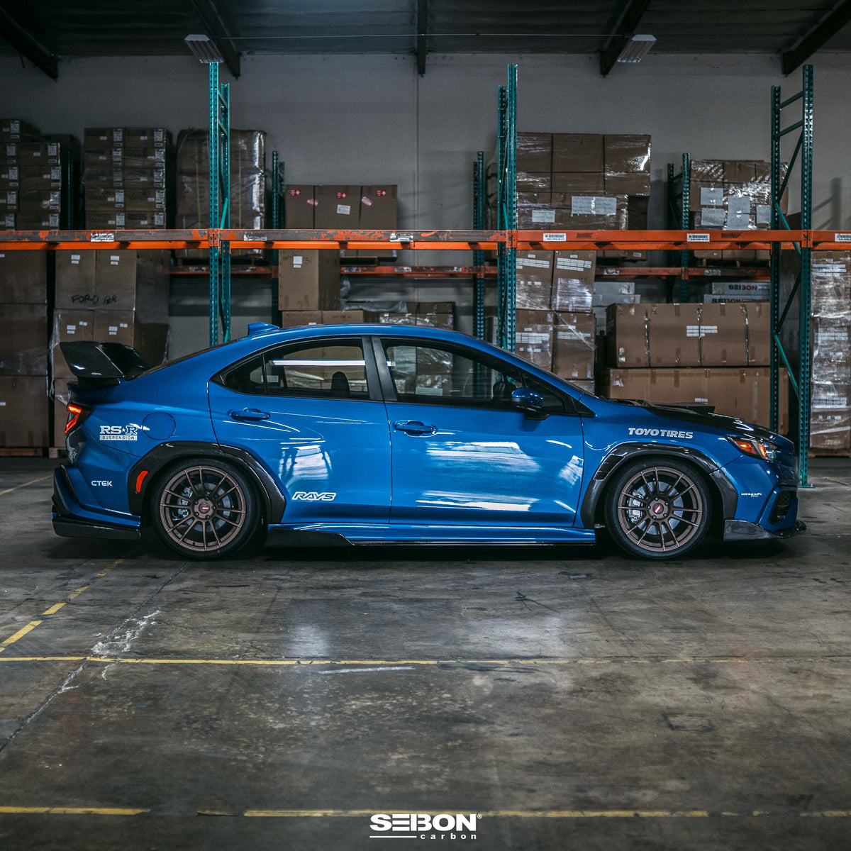 MB-Style Carbon Fiber side skirts for 2022-2026 Subaru WRX