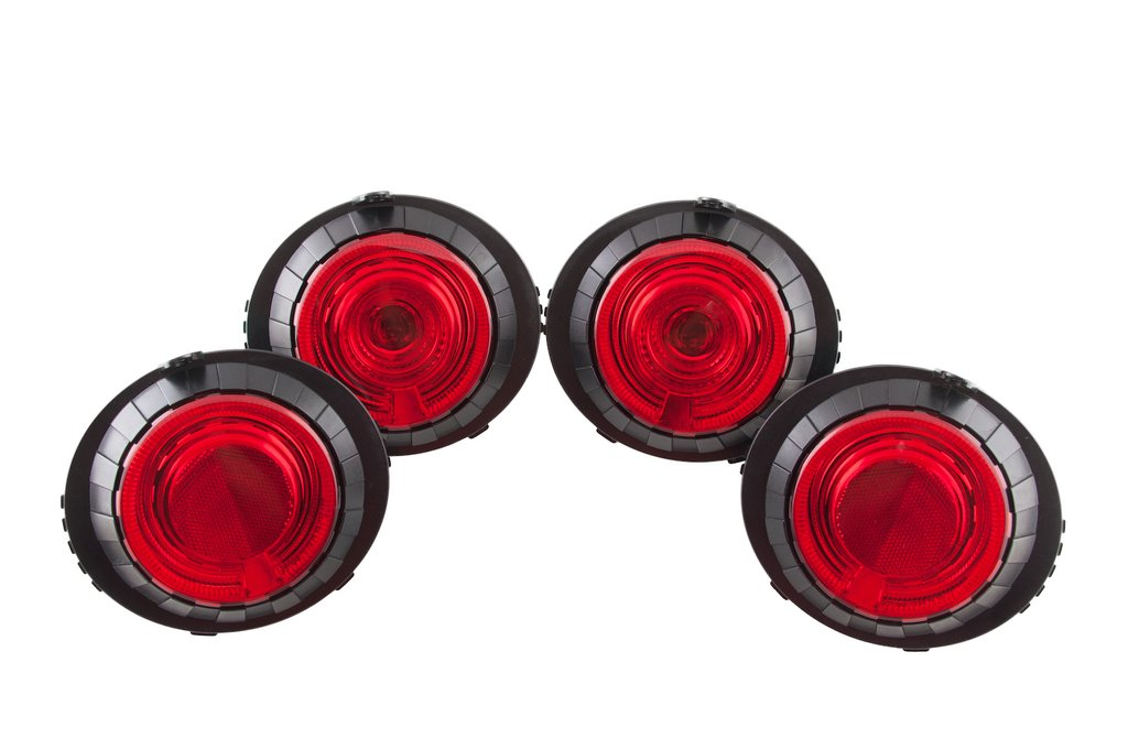 2005-2013 C6 Corvette Envy Halo LED Tail Lights (Set of 4)