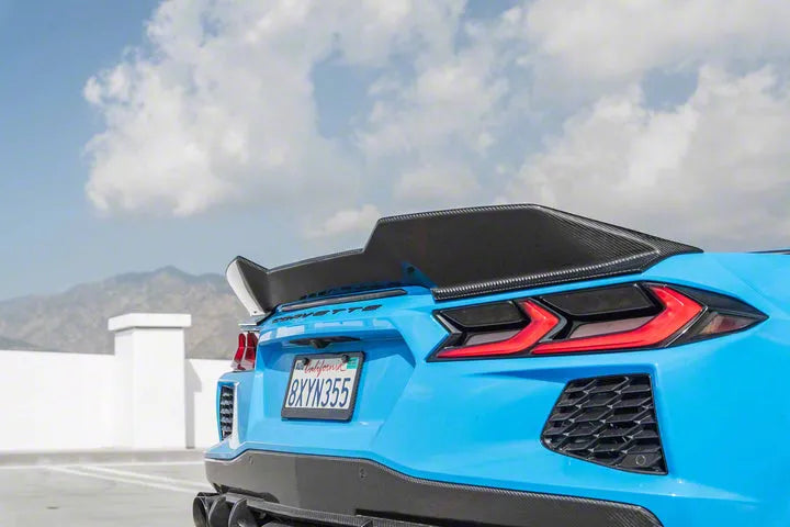 Streethunter Designs Duckbill Rear Spoiler; Carbon Fiber (20-26 Corvette C8)