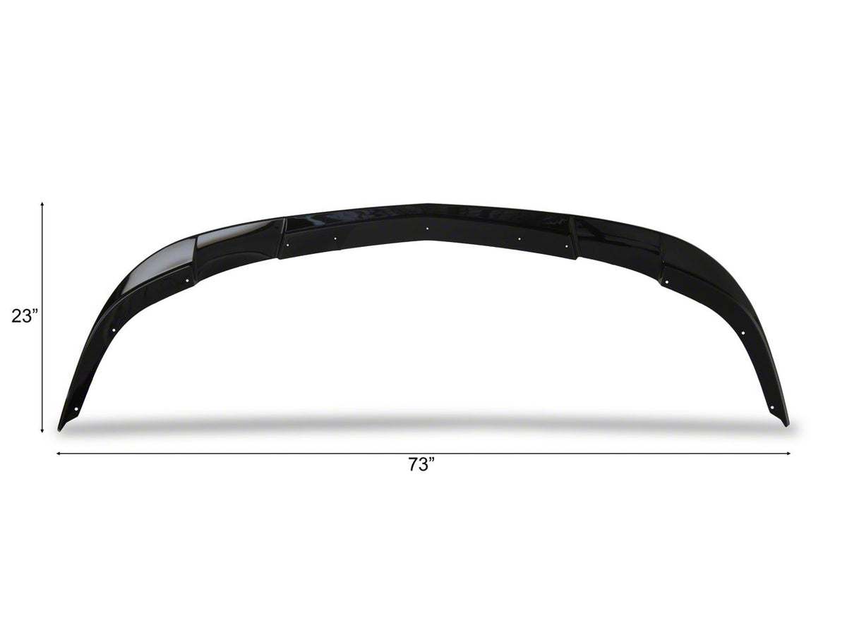 SuperAutoUSA ZR1 Style Front Splitter; Gloss Black (05-13 Corvette C6, Excluding Base)