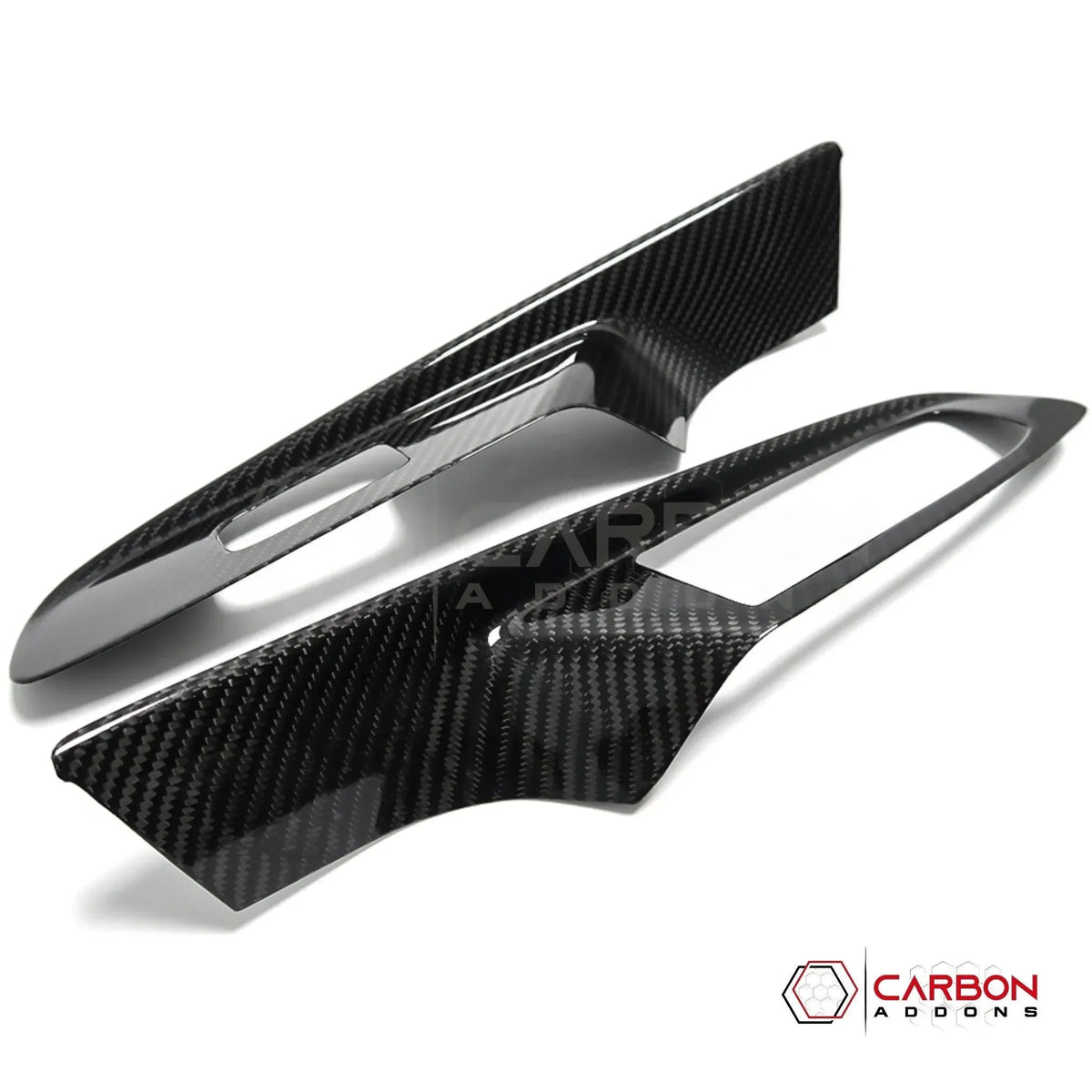 C8 Corvette Real Carbon Fiber Window Switch Trim Covers | Interior Upgrade (2020–2027)