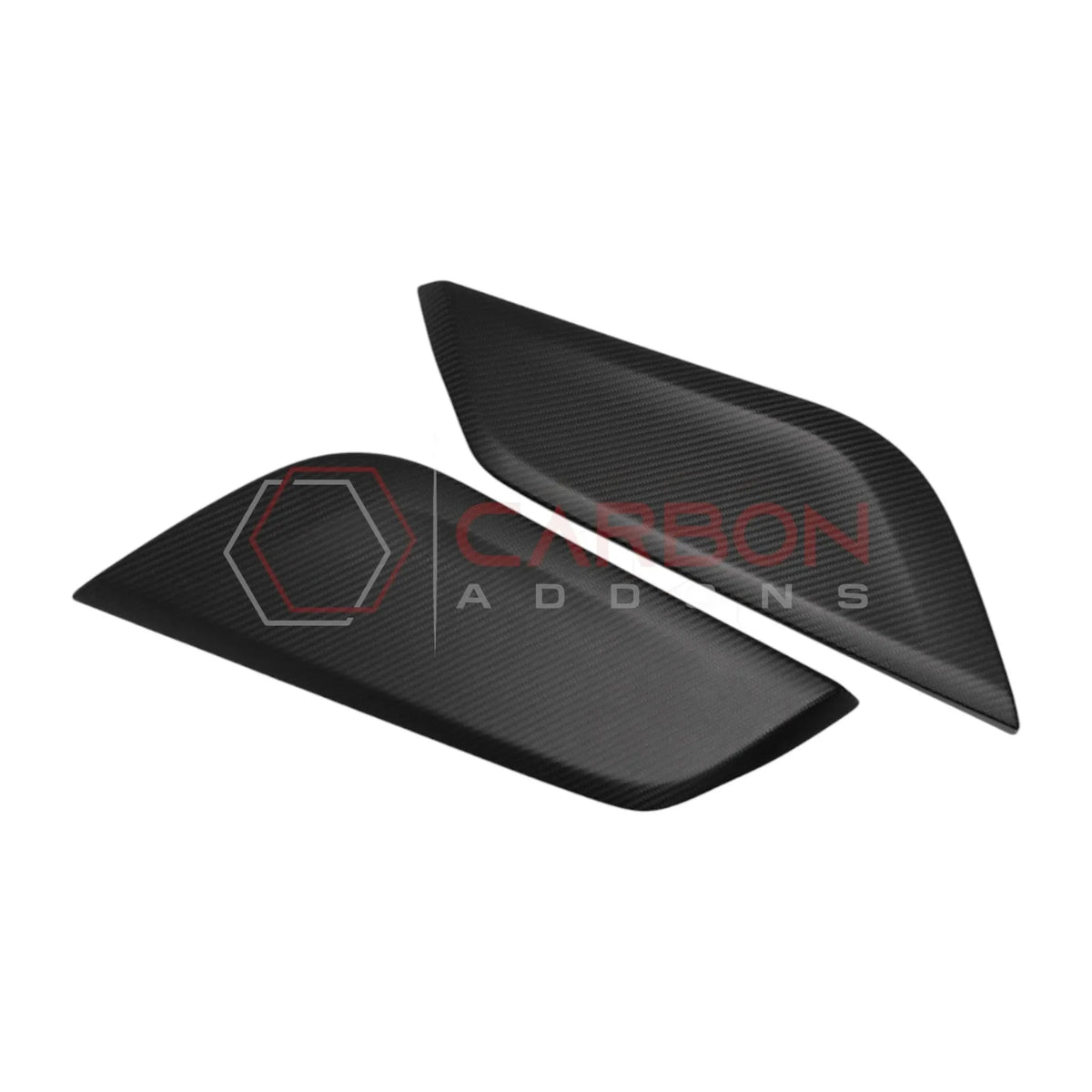 Real Carbon Fiber Center Console Side Trim Covers for 2024+ Ford Mustang