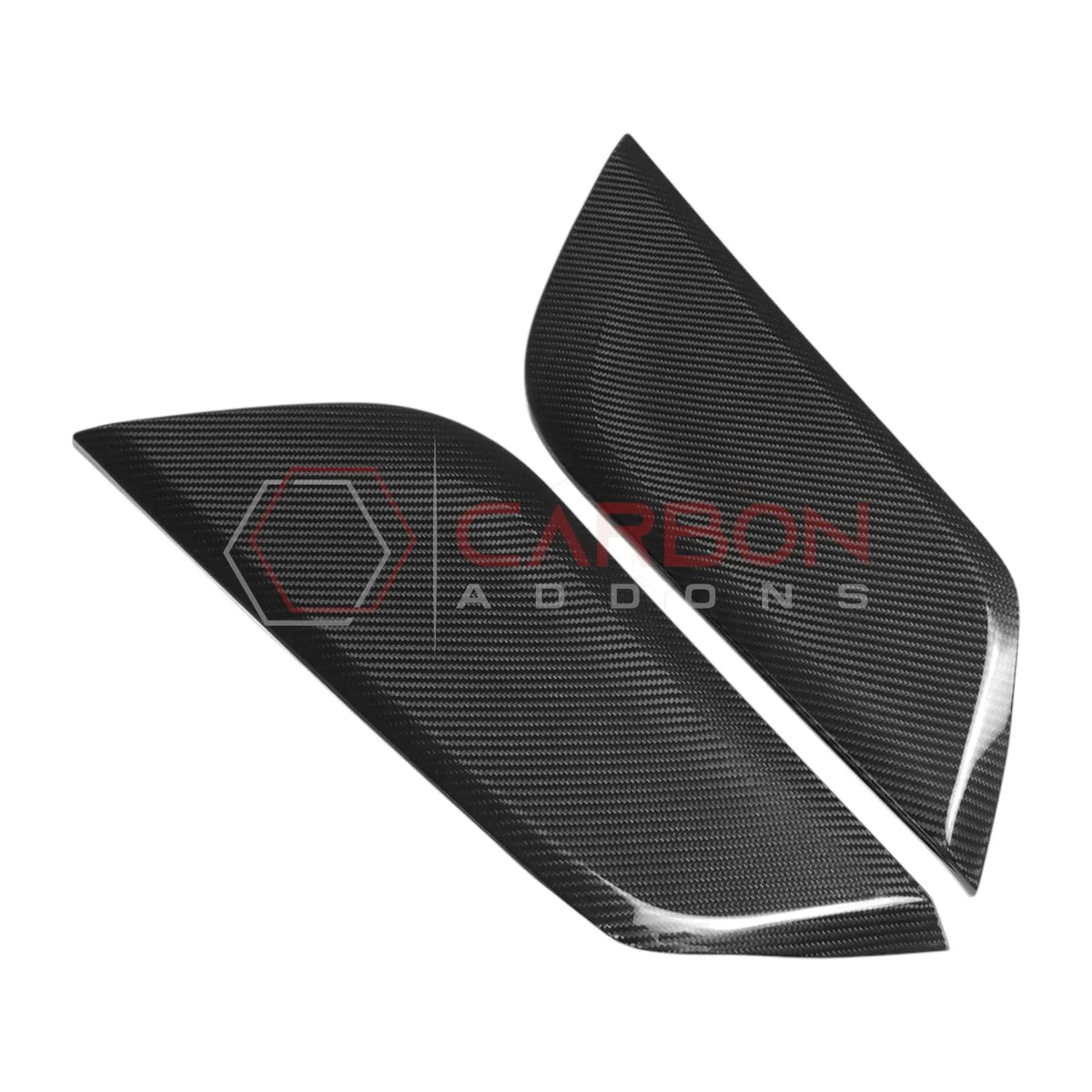 Real Carbon Fiber Center Console Side Trim Covers for 2024+ Ford Mustang