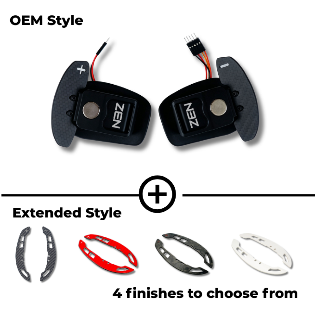 Zen Series™ Carbon Fiber Magnetic Paddle Shifters for Chevrolet C6 Corvette