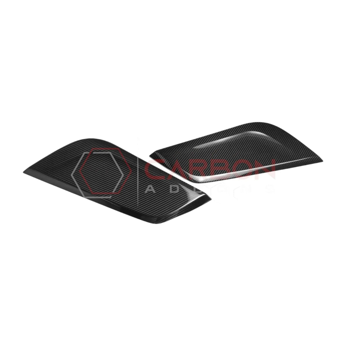 Real Carbon Fiber Center Console Side Trim Covers for 2024+ Ford Mustang