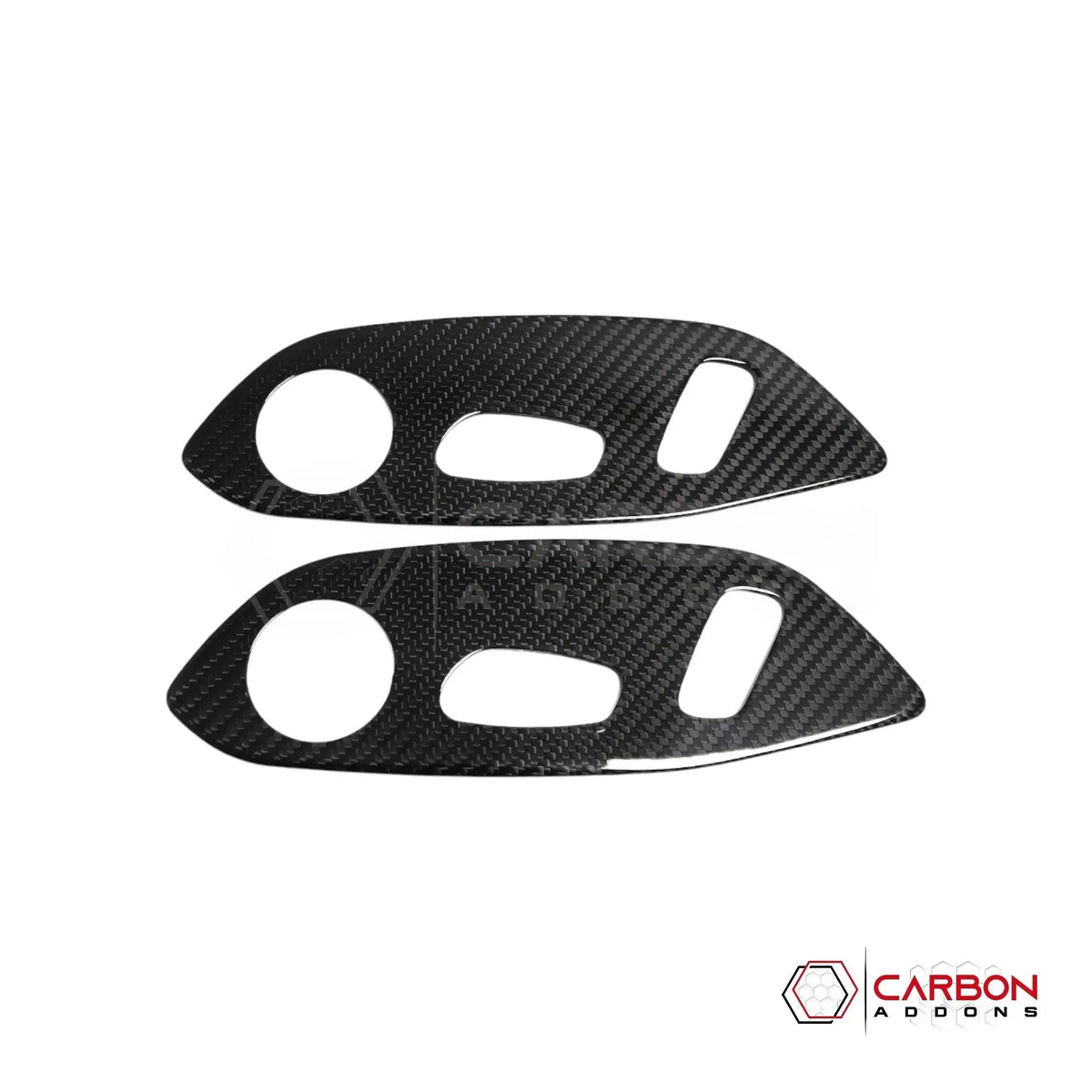 C8 Corvette Real Carbon Fiber Seat Control Adjuster Trim Covers | Interior Upgrade (2020–2027)