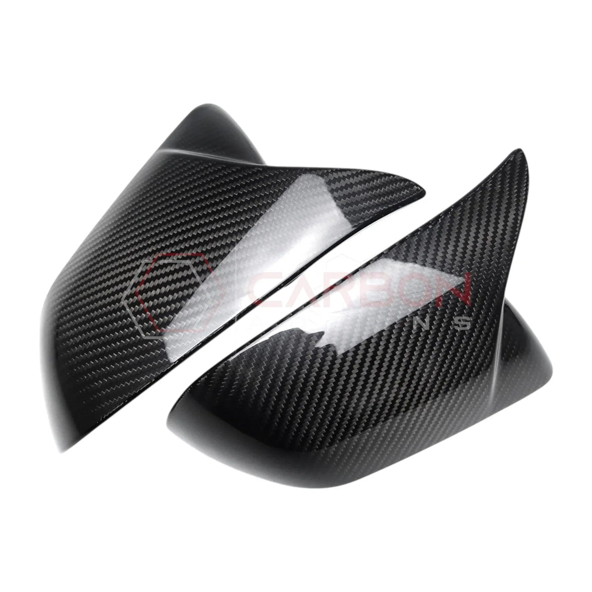 Exterior Carbon Fiber M Style Mirror Covers For Mustang 2015-2023