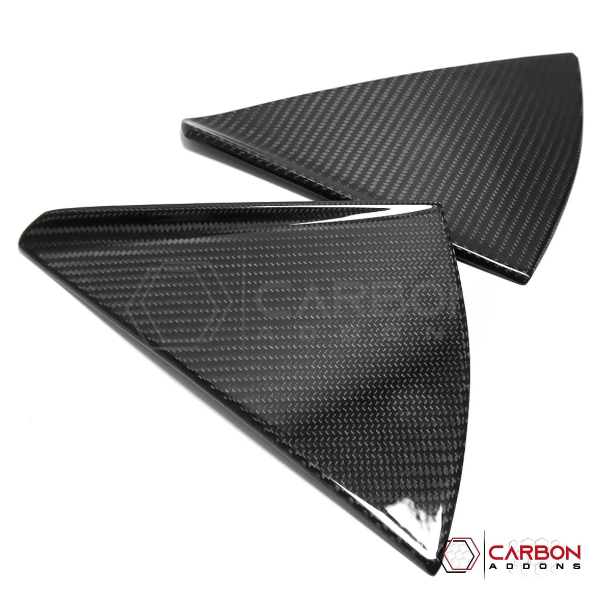 C8 Corvette Convertible Carbon Fiber B-Pillar Trim Covers | Exterior Upgrade (2020–2027)