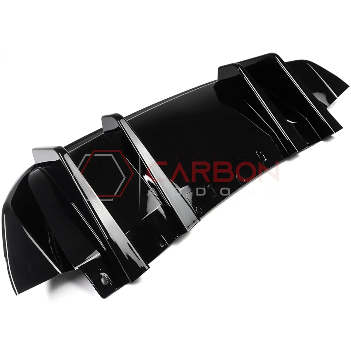 Rear Diffuser Add-On Fins for 2024+ Ford Mustang GT & EcoBoost (ABS Plastic)