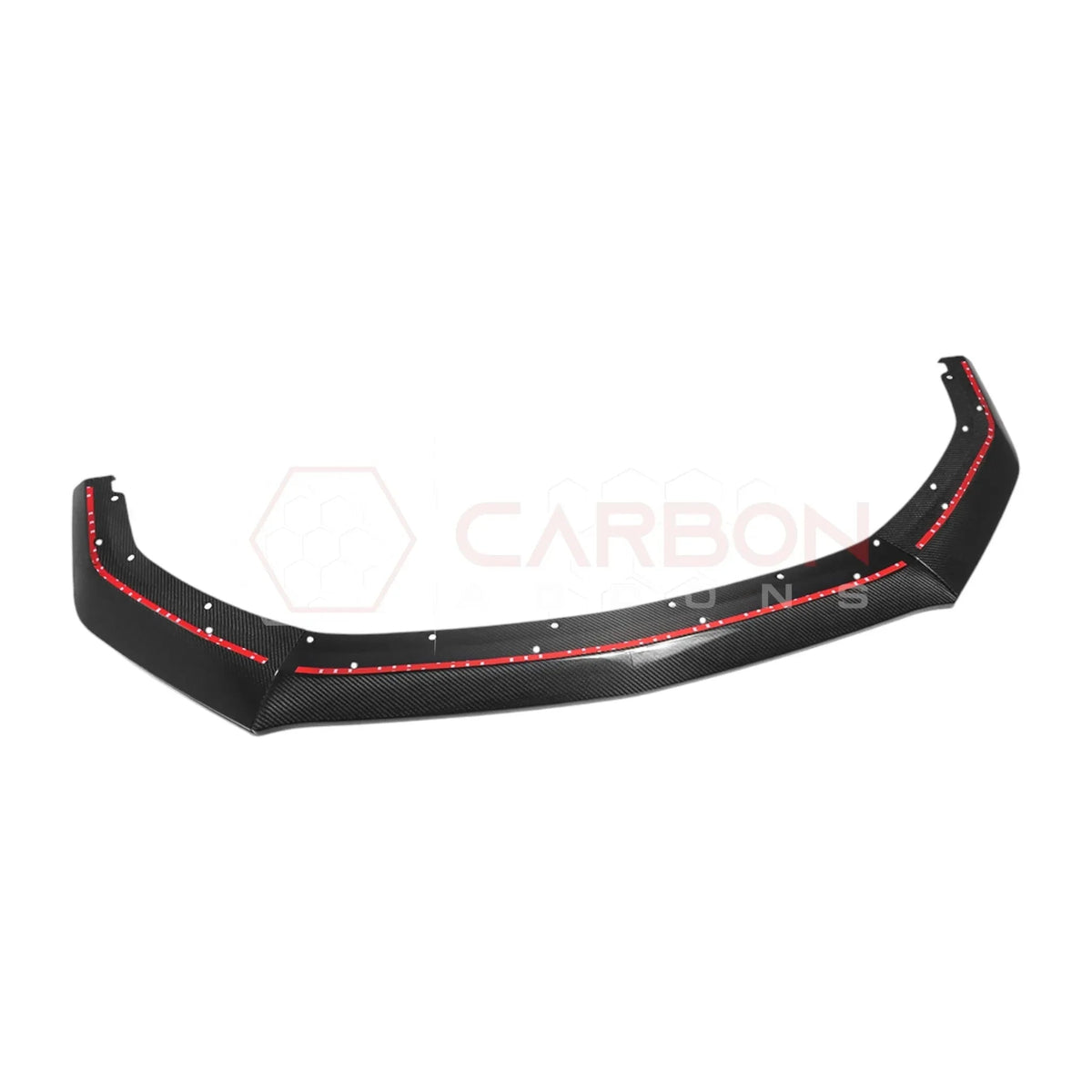 Real Carbon Fiber Front Lip Splitter Extensions for 2024+ Ford Mustang GT & EcoBoost (3-Piece Set)