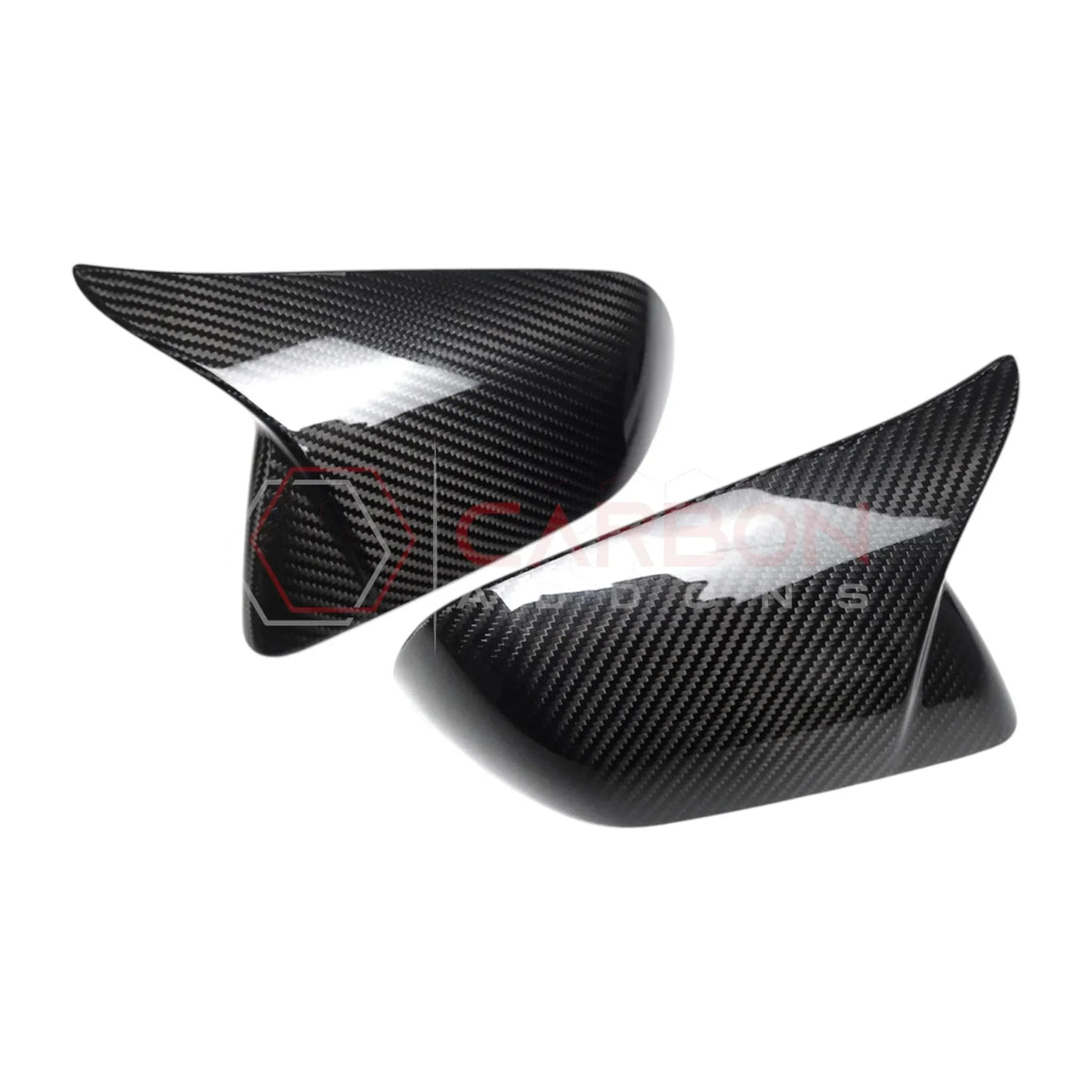 Exterior Carbon Fiber M Style Mirror Covers For Mustang 2015-2023