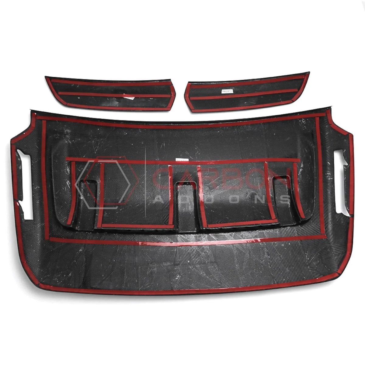 Real Carbon Fiber Hood Vent Cover for 2021+ Ford F150 Raptor (V6)