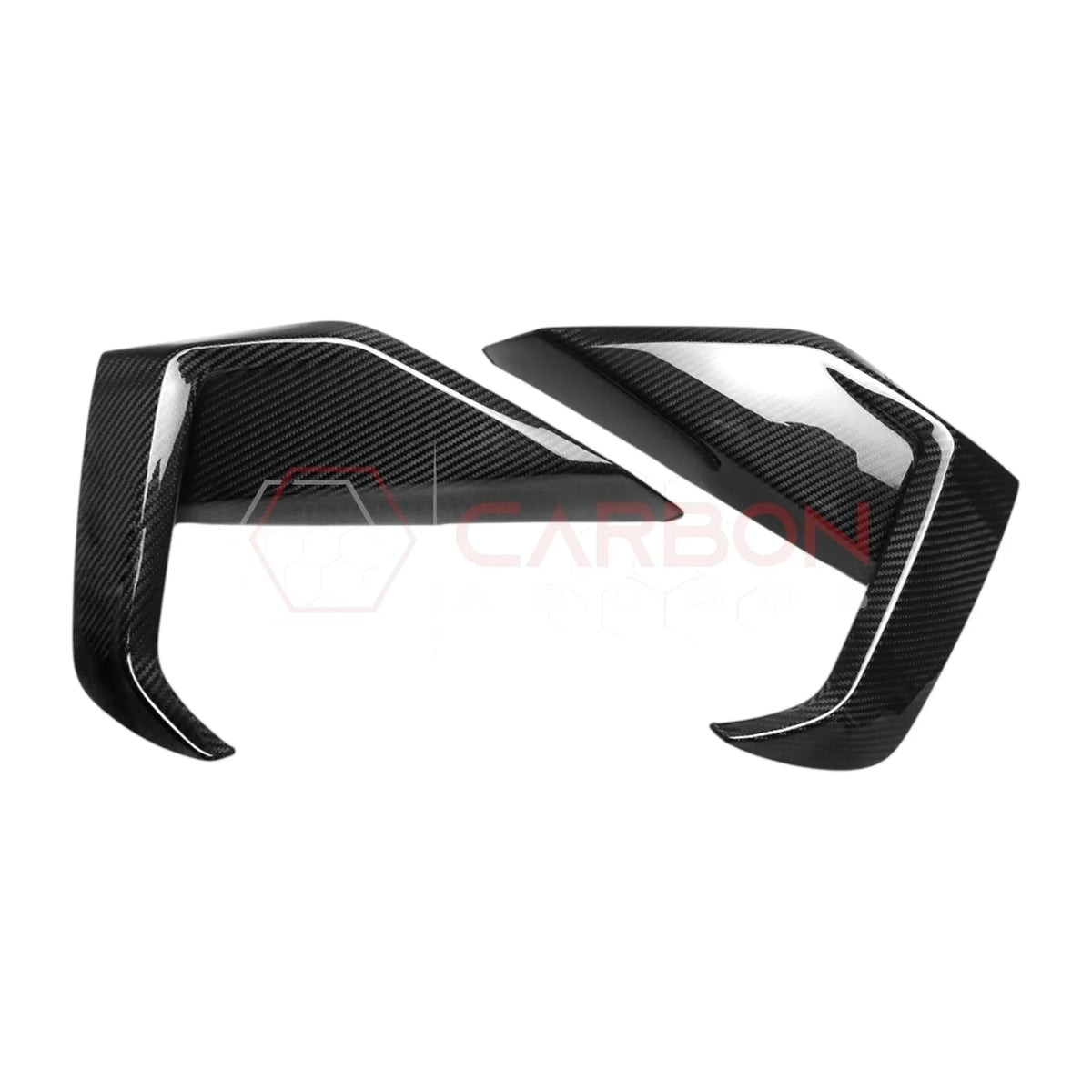 Real Carbon Fiber Lower Side Grille Trim Covers for 2024+ Ford Mustang GT