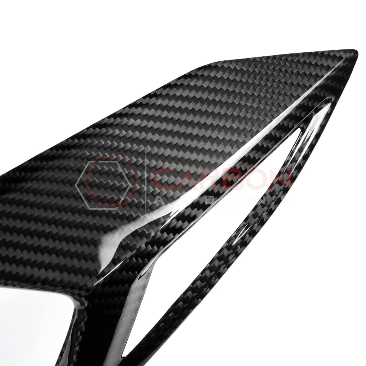 C8 Corvette Rear Taillight Side Lamp Frame Cover – Real Dry Carbon Fiber (2020–2027 Stingray, Z51, Z06, ZR1, HTC & Coupe)