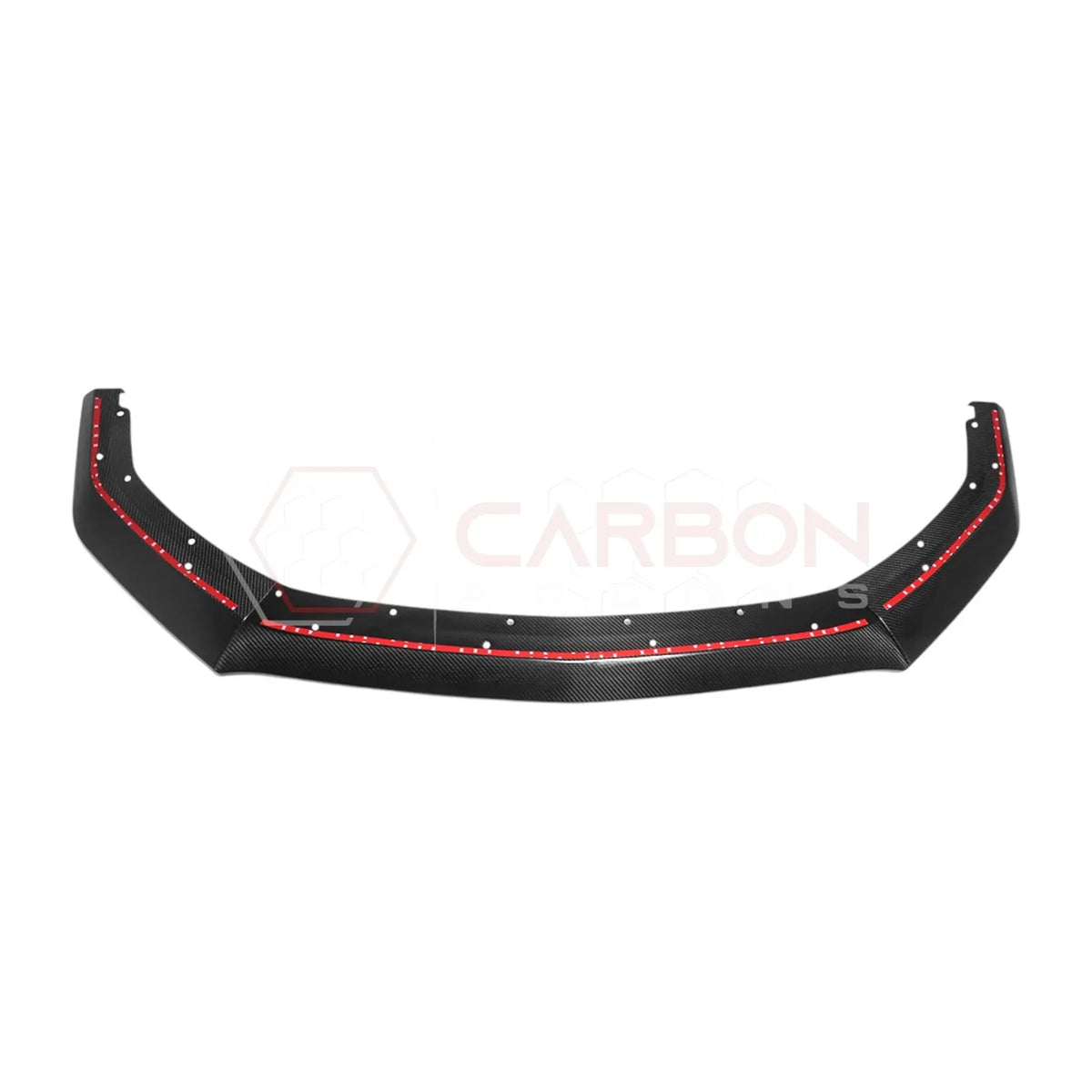 Real Carbon Fiber Front Lip Splitter Extensions for 2024+ Ford Mustang GT & EcoBoost (3-Piece Set)